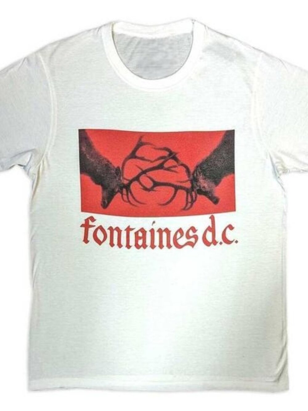 Fontaines Dc Unisex T Shirt Gothic Logo White